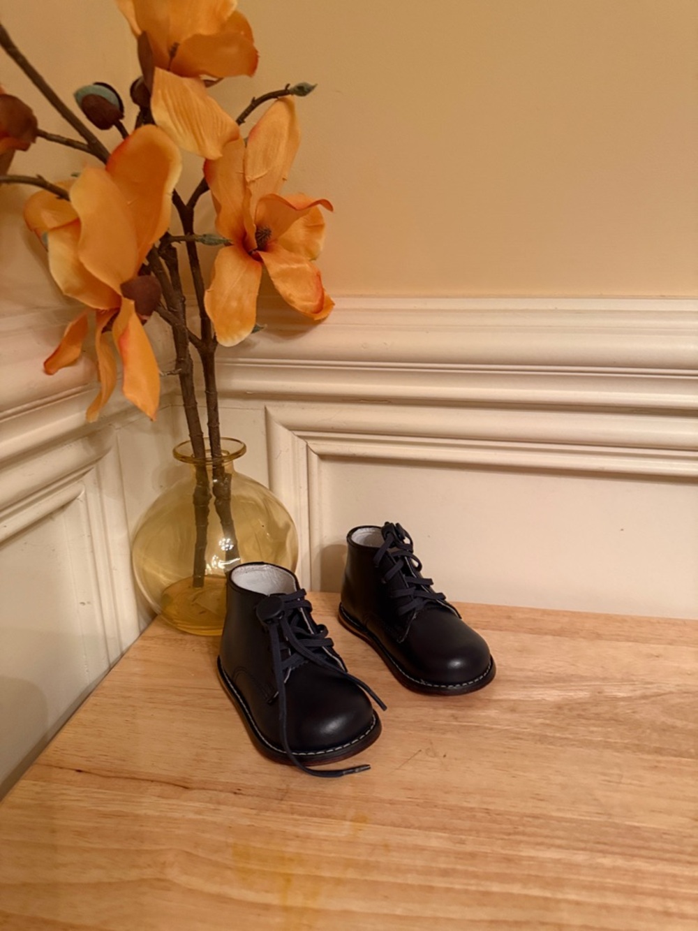 Josmo Black Toddler Lace-Up Ankle Boots Sz 4.5